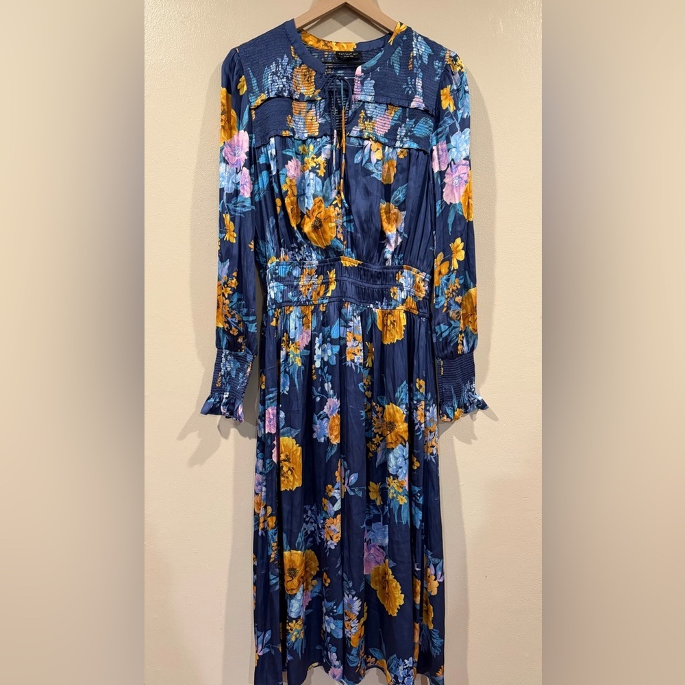 NWOT Current Air Floral Long Sleeve Dress Size Medium